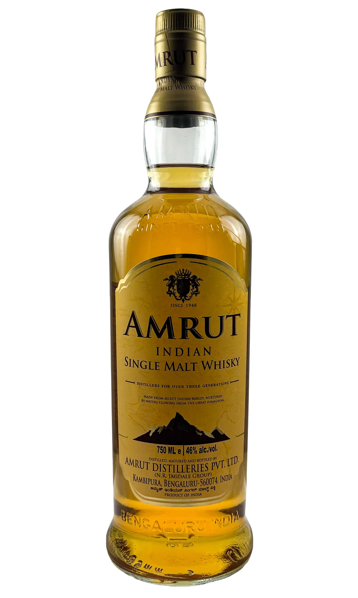 Amrut, Single Malt Indian Whisky, 2019
