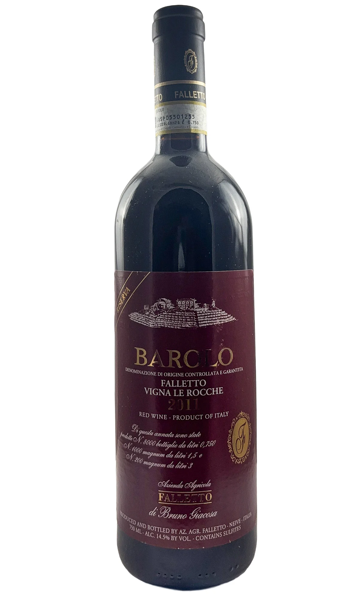 Bruno Giacosa, Barolo Le Rocche del Falletto Riserva Red label, 2011