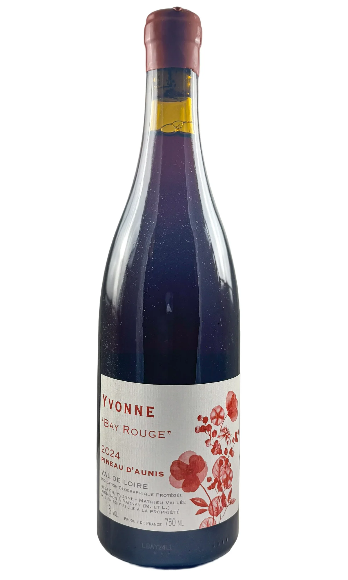 Chateau Yvonne, Pineau d'Aunis 'Bay Rouge' IGP Val de Loire, 2024