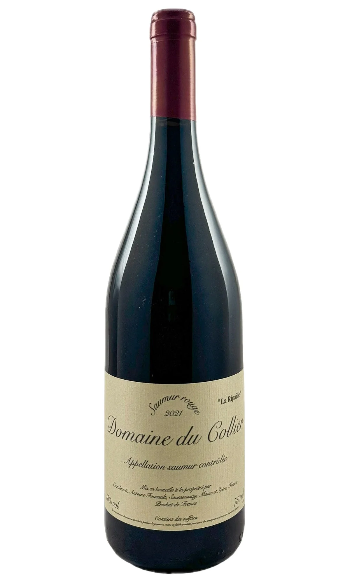 Domaine du Collier, Saumur Rouge La Ripaille , 2021