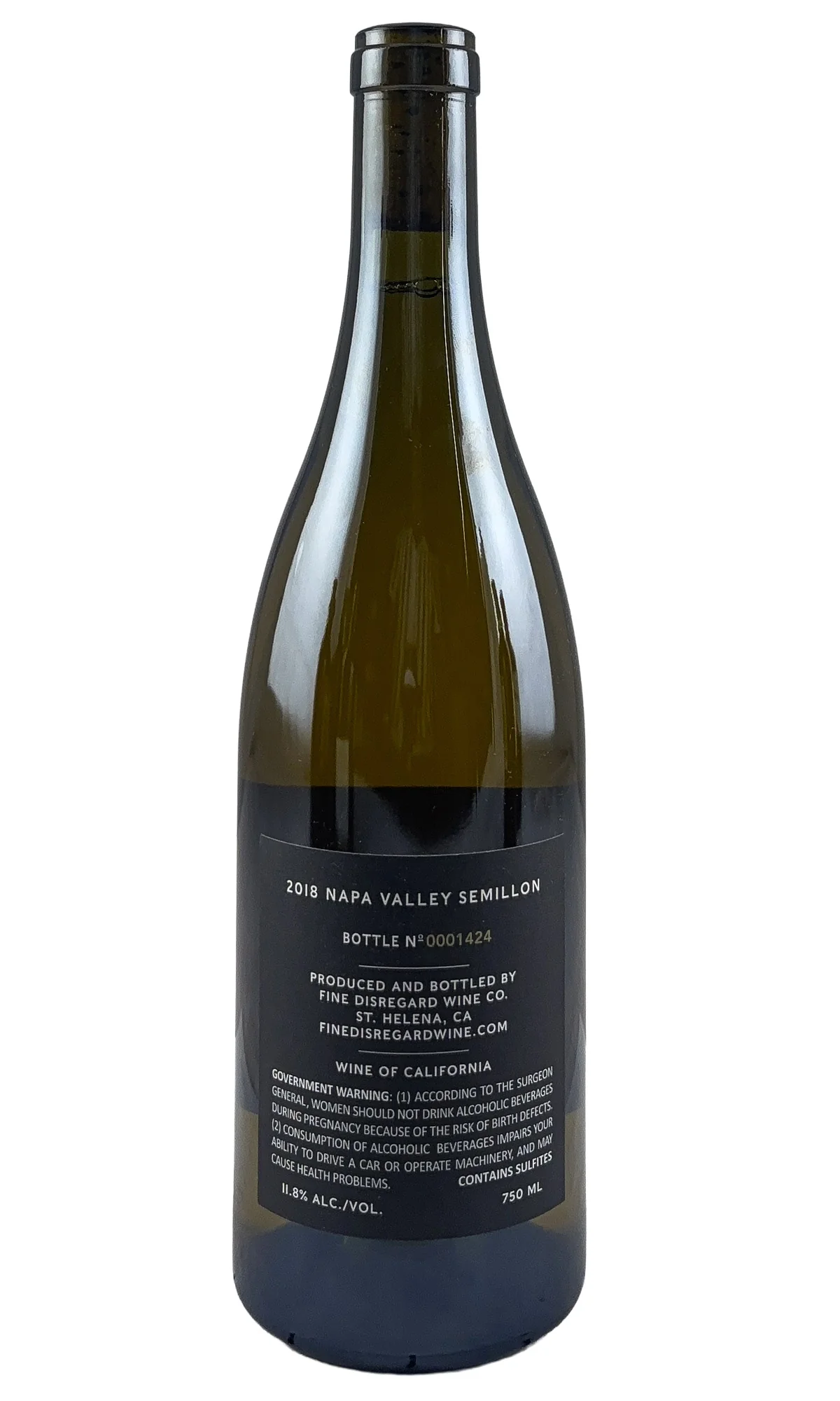 Fine Disregard, Napa Valley Semillion, 2018 - Image 2