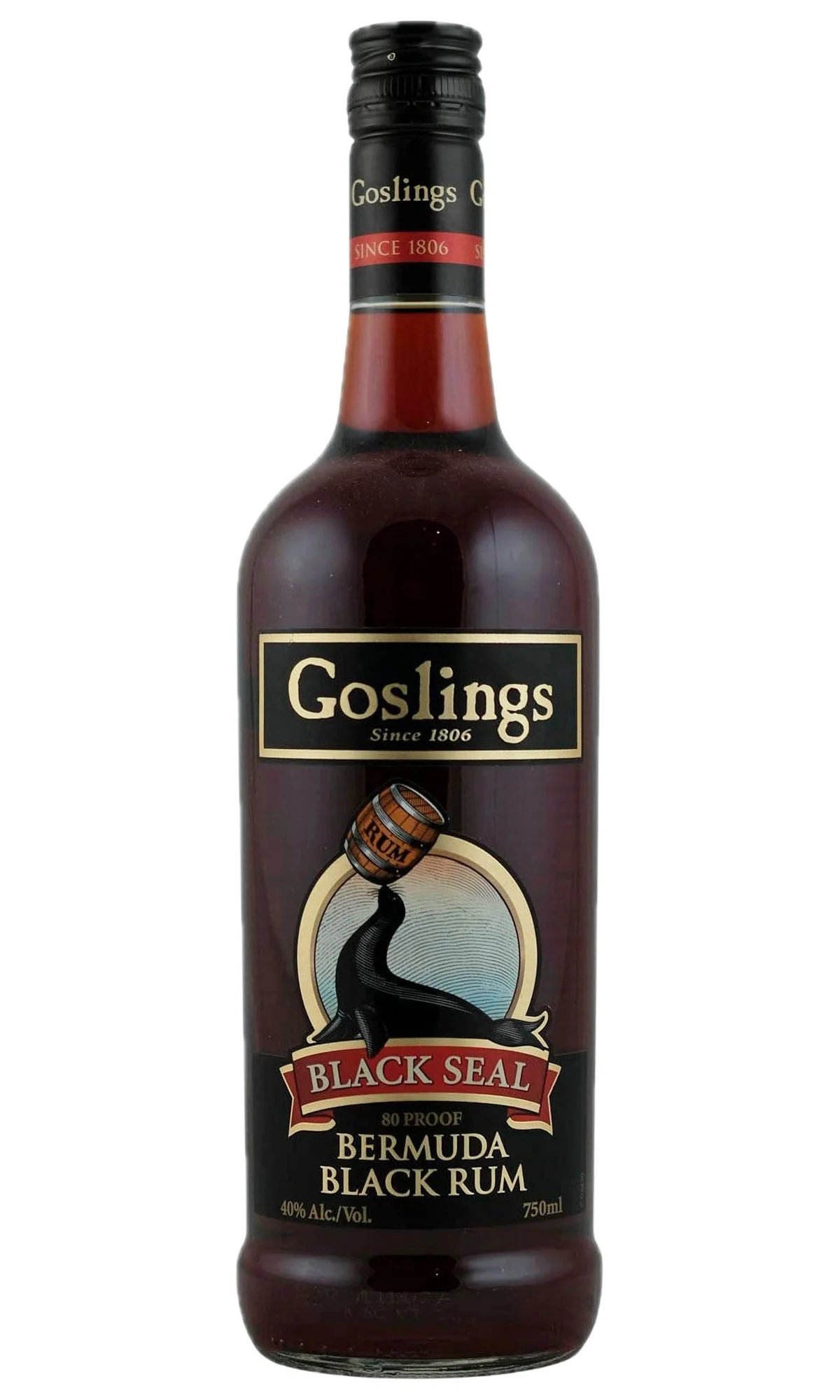 Gosling’s, Bermuda Black Rum “Black Seal”