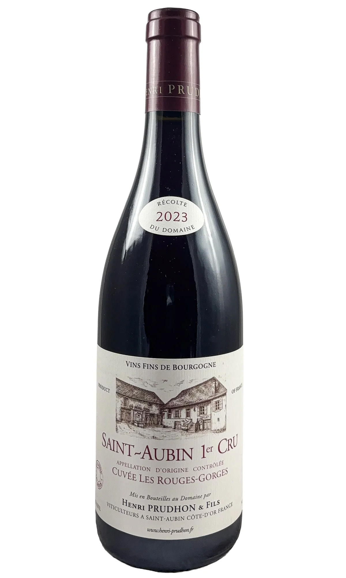 Henri Prudhon, Saint-Aubin Rouge 1er Cru Cuvee Les Rouges Gorges, 2023
