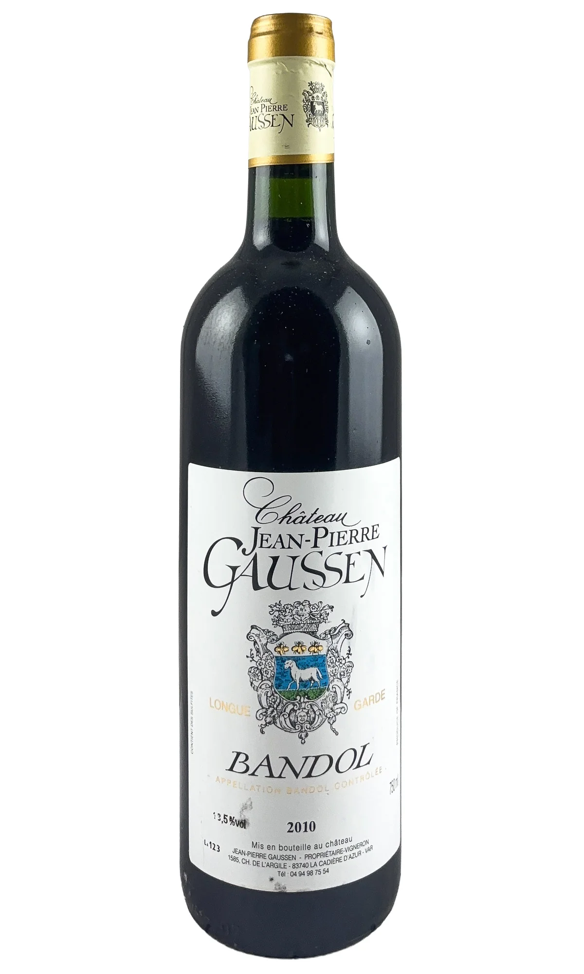 Jean-Pierre Gaussen, Bandol Rouge Cuvee Longue Garde, 2010
