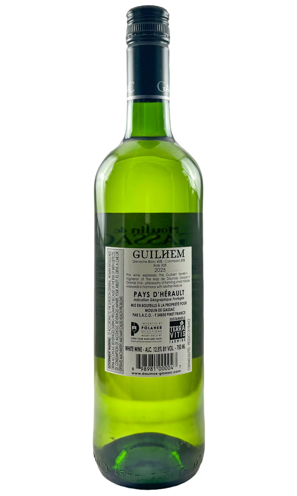 Mas de Daumas Gassac, Guilhem Moulin de Gassac Blanc, 2025 - Image 2