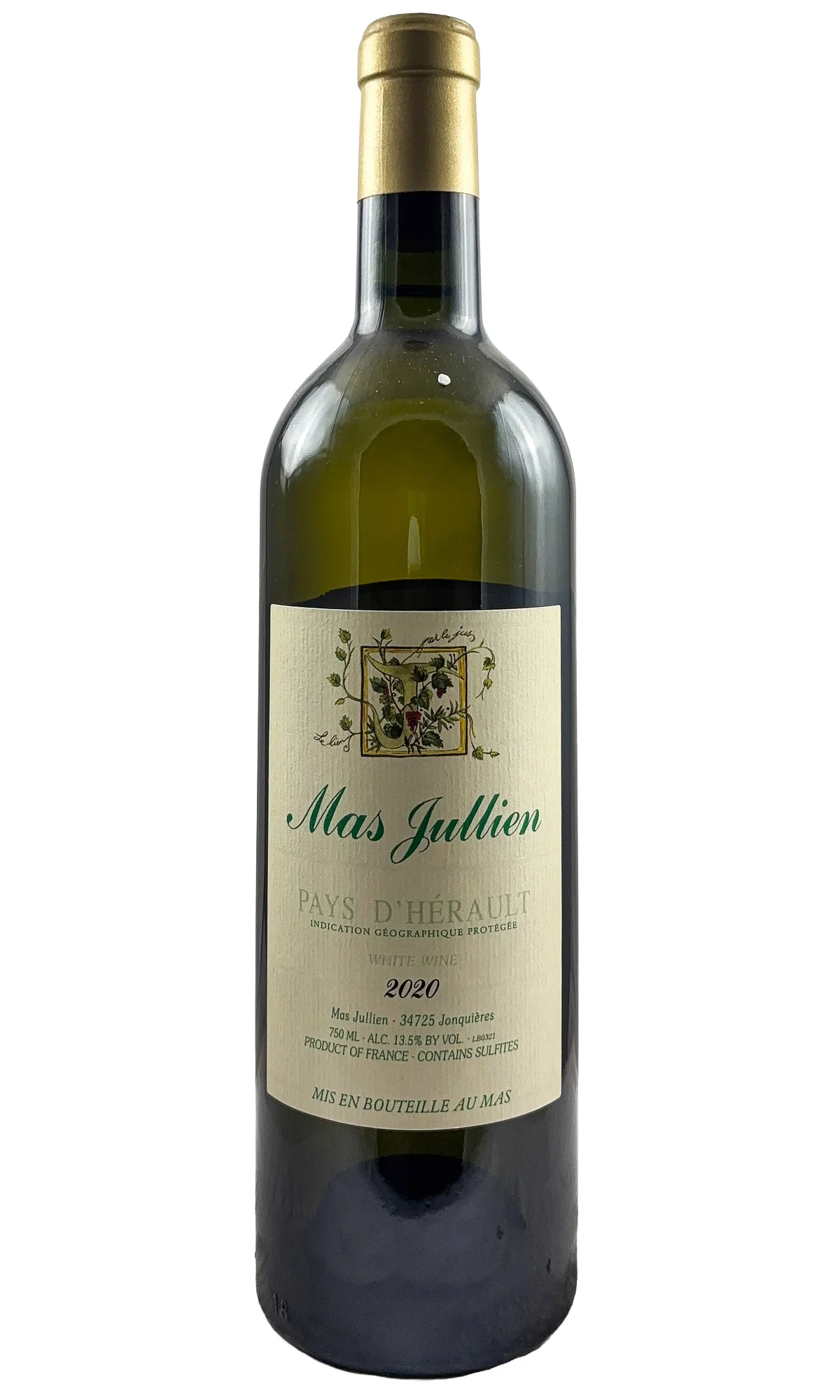 Mas Jullien, Vin de Pays de l'Herault Blanc, 2020