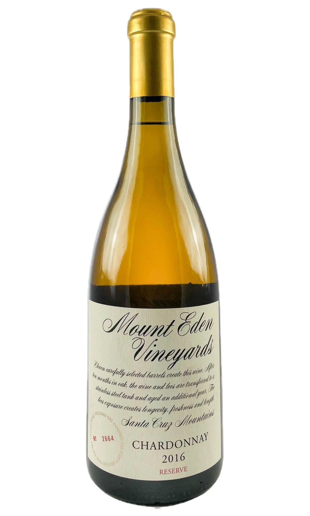 Mount Eden Vineyards, Chardonnay Estate Reserve, 2016