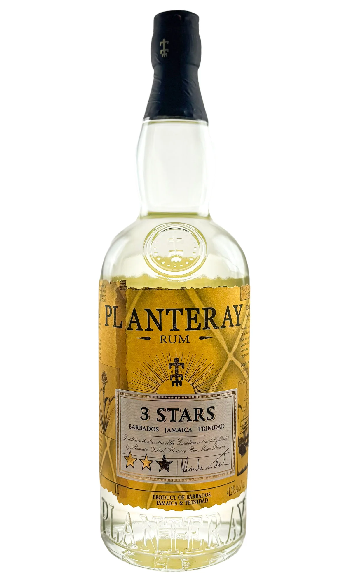 Planteray Rum, 3 Stars White Rum (1L)