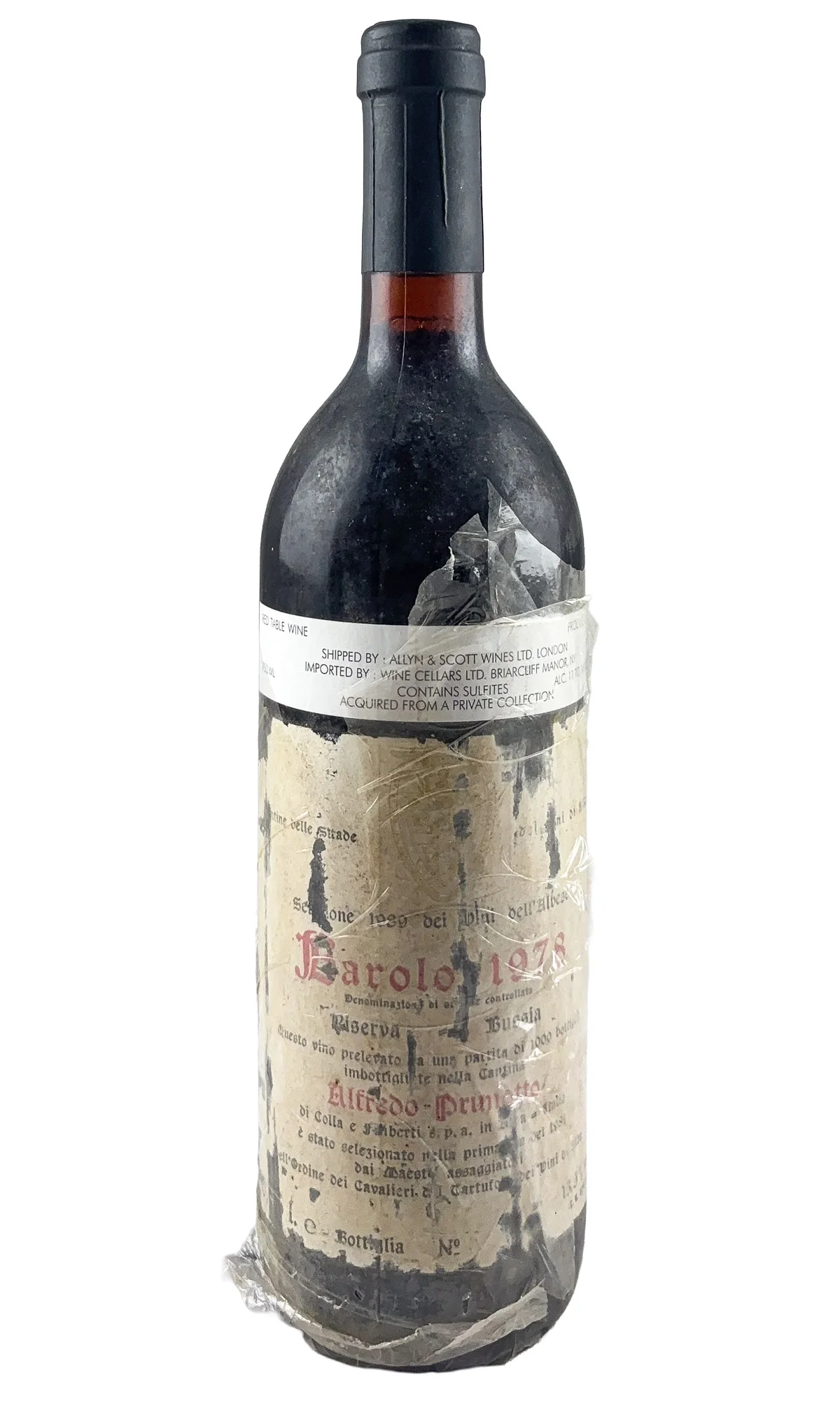 Prunotto, Barolo Bussia Cavalieri Bottling, 1978
