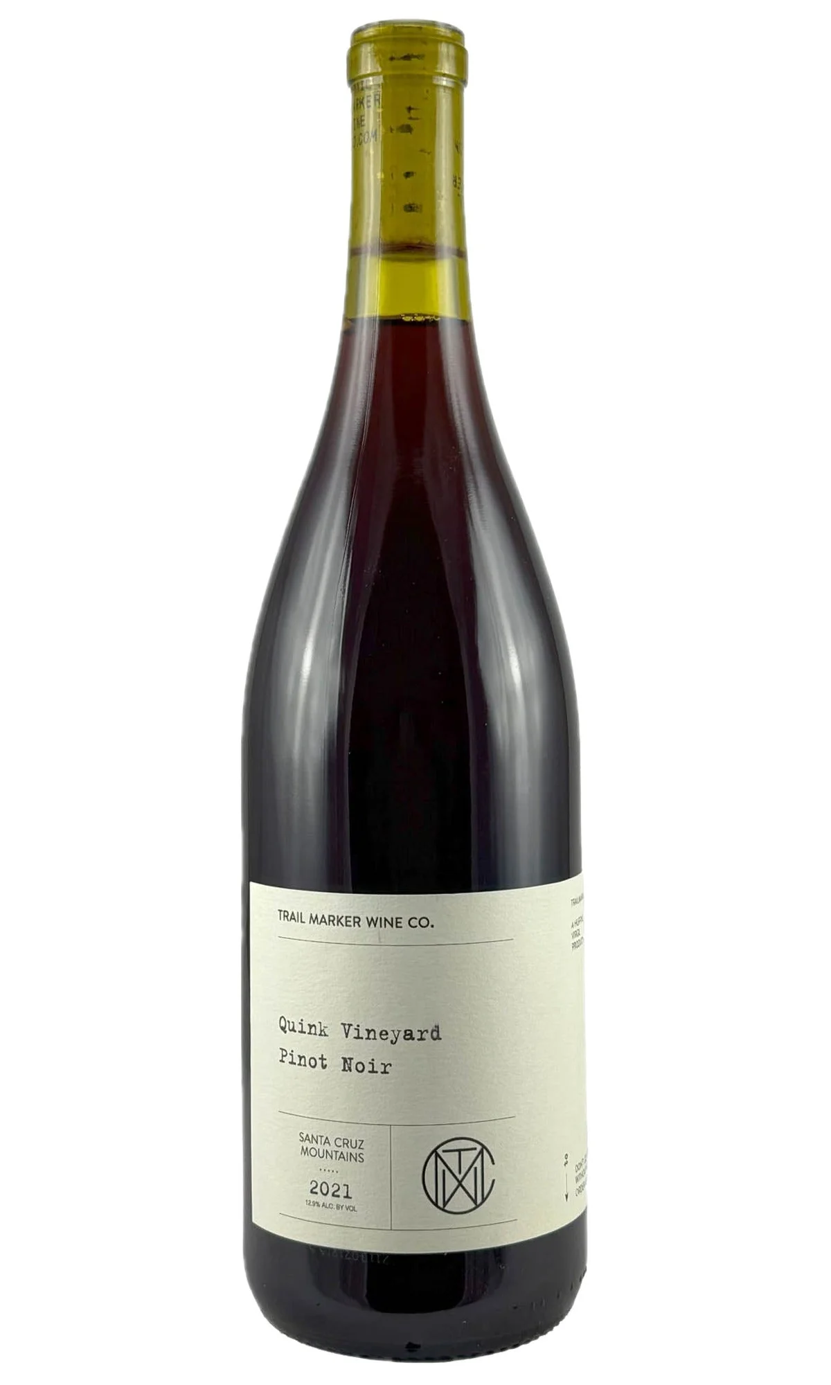 Trail Marker, Quink Vineyard Santa Cruz Mtns Pinot Noir, 2021